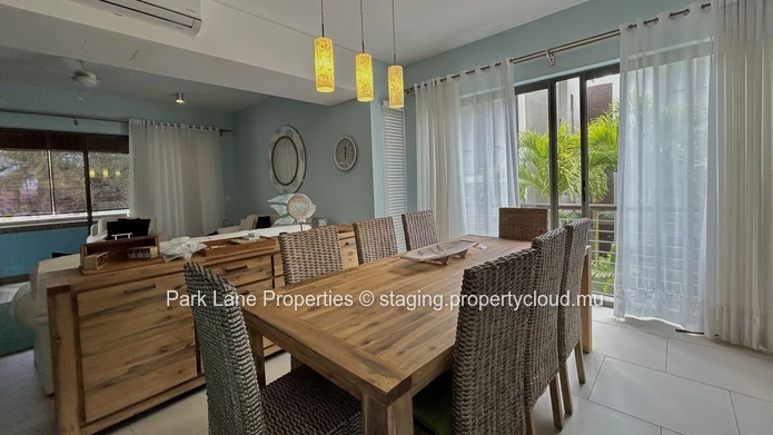 Appartement confortable de 3 chambres avec terrasse, piscine et accès à la plage à Pereybere