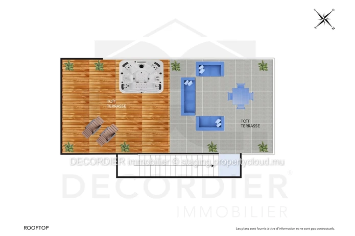 Penthouse vue lagon avec piscine privée