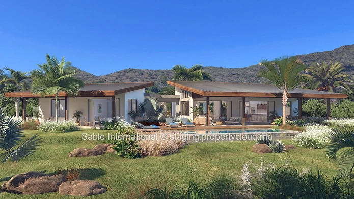Luxury Villa PDS development with Private Pools in Tamarin - Black River: 271m² living space, 849m² land, 3 beds