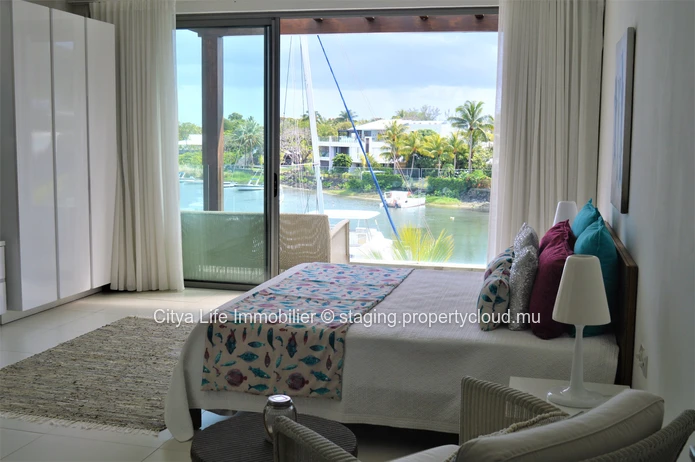 Breath-taking view of the marina and ocean.