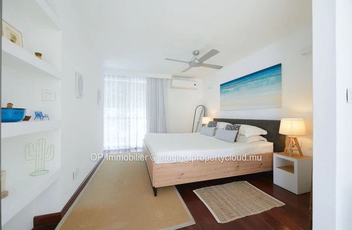 "Charming Apartment with Sea View in Mon Choisy, Trou aux Biches - Fully Furnished, Communal Pool - Close to Amenitie...