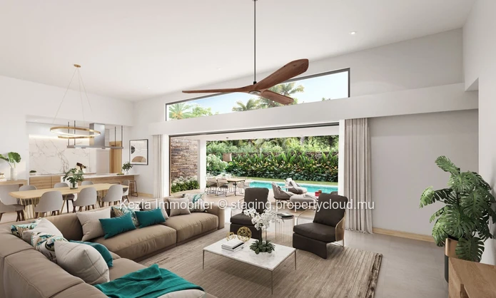 Contemporary villas in a residential setting