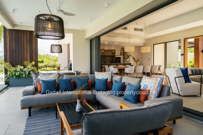 Villa d'exception à Anahita, Île Maurice – Vue panoramique sur le golf et la montagne
