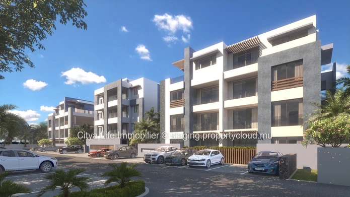 Appartement PDS à vendre à Péreybère, 145m², 2 chambres, piscine commune, balcon, proche commodités. Prix: $385,000.