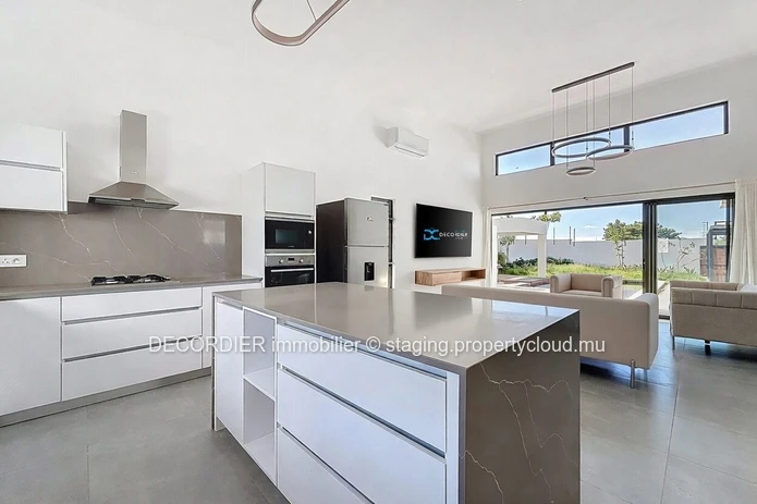 Modern house in a secure residence
