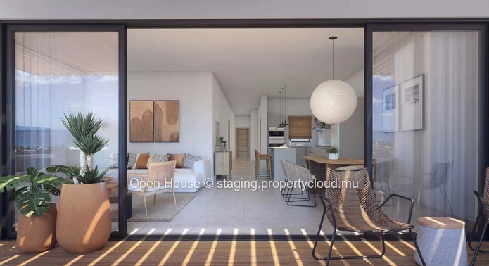 Appartement avec une vue mer féérique. 3 chambres, Piscine. Accessible aux étrangers.