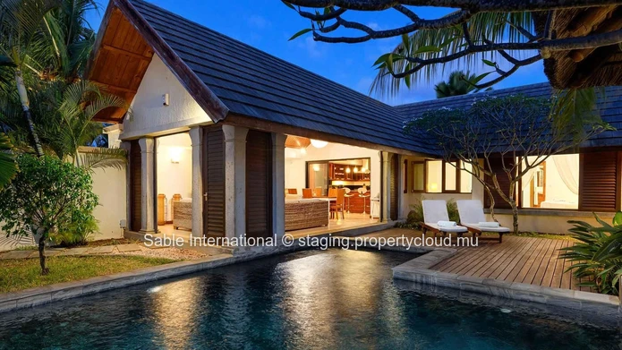 Luxurious Villa PDS with Private Pool in Grand Baie - 3 Beds, Fitness Room, Close to Amenities 