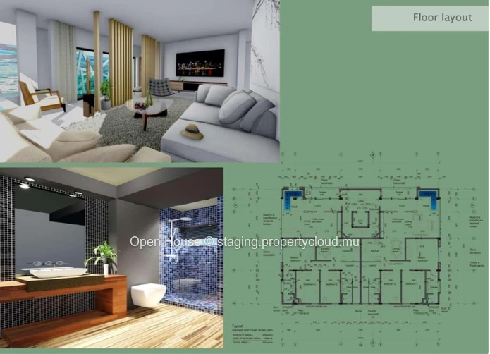 Exclusivité # Marché local # Goodlands # Appartement à vendre de 113m², 3 chambres, entièrement meublé, vue mer, pisc... (Mandat exclusif)