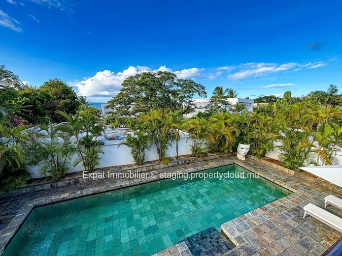 Splendide Villa en Résidence Sécurisée avec Accès Direct à la Mer à Pointe aux Canonniers