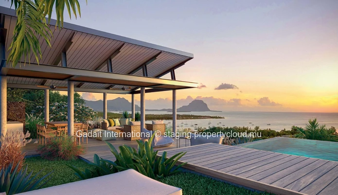 Blue Vista V1 : prestigious villa on 2534m² with private pool in Rivière Noire