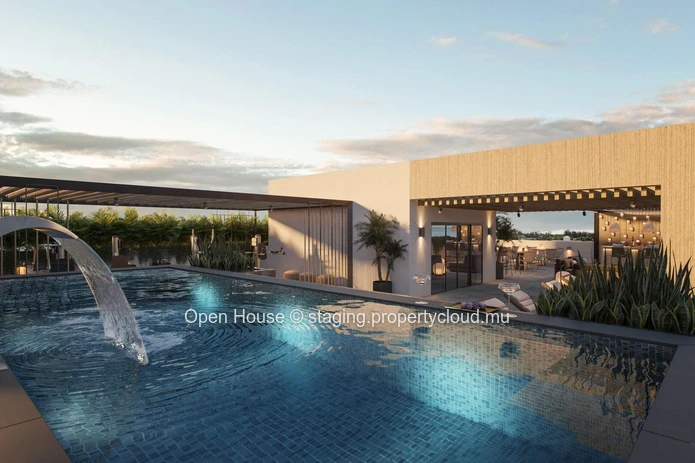 Stunning Sea Side Apartment with Community Pool in Pointe aux Canonniers -