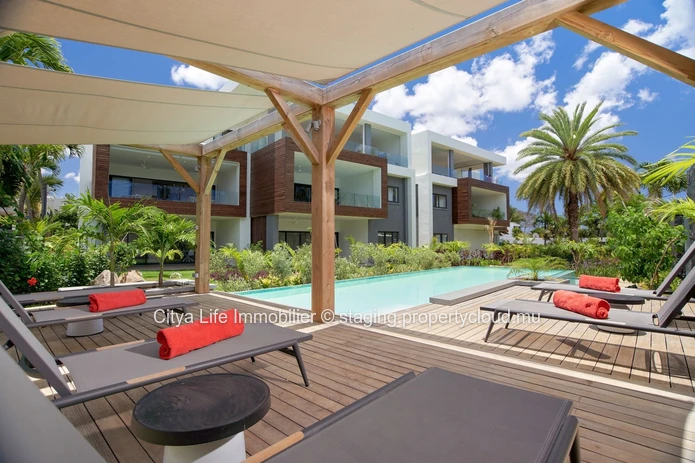 Magnifique Appartement REZ+2 à vendre à Pointe aux Canonniers, 131m², 3 chambres, piscine commune, proche écoles, par...
