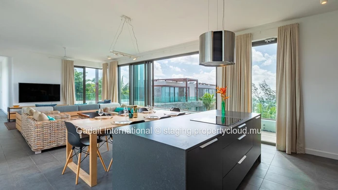 Penthouse in Palmar by the sea with panoramic views, swimming pool and private beach