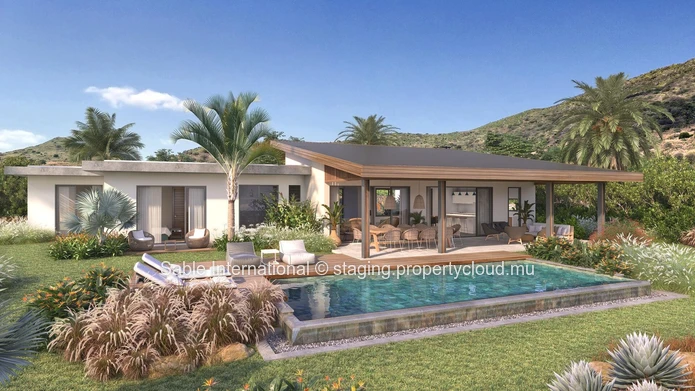 Luxury Villa PDS development with Private Pools in Tamarin - Black River: 271m² living space, 849m² land, 3 beds