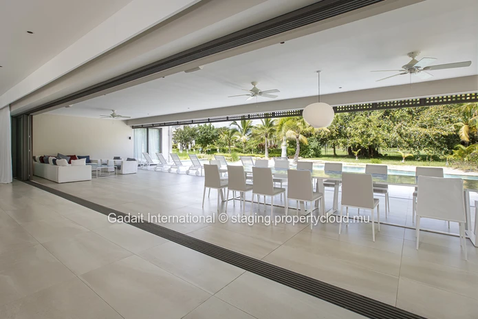 Villa contemporaine haut de gamme à Anahita, golf & spa, piscine privée, jardin tropical