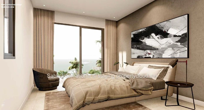 Beachfront Luxury Living in Grand Baie - Spacious 3-Bedroom Apartment with Pool, Sea View, and Rooftop Access 