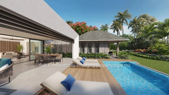 Luxurious Villa PDS in Grand Baie with 4 bedrooms, office, fitness room, and stunning features