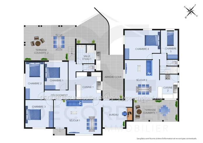 Creole-style single-storey house