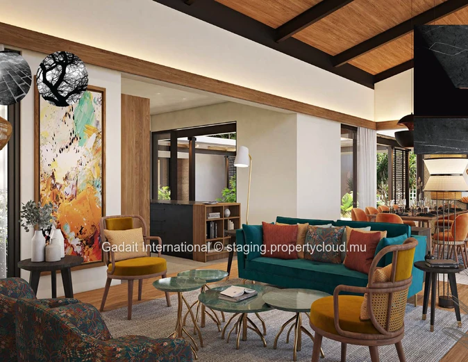 Luxury villas for sale with ocean and golf views on the west coast of Mauritius