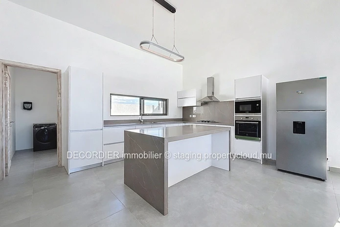 Modern house in a secure residence