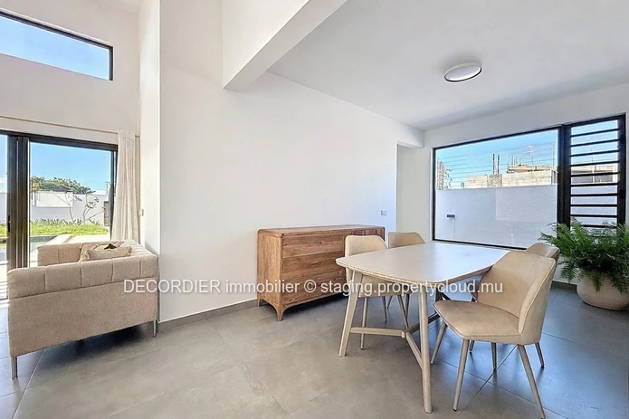 Modern house in a secure residence