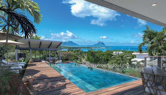 Blue Vista V1 : prestigious villa on 2534m² with private pool in Rivière Noire