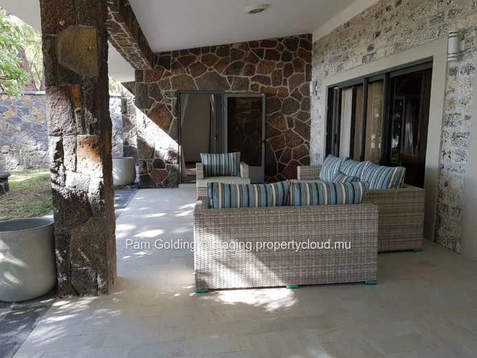 Beach front villa
