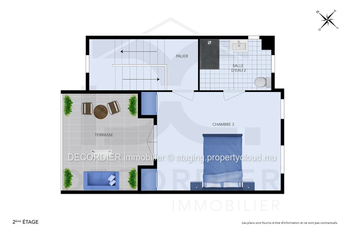 Triplex in a 24/7 secure residence with shared swimming pool