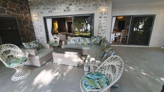 Beach front villa