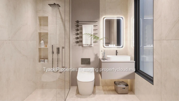 Modern 3-Bedroom Apartments with Rooftop Pool in Pereybere