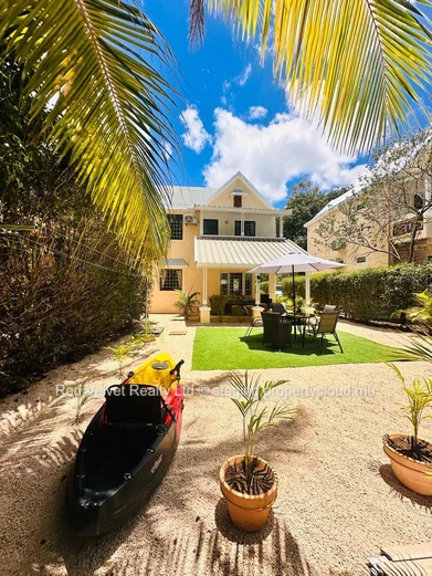 Beachfront Duplex for Rent in the West - Rs 130,000/Month - 120m2 - Direct Beach Access & View on le Morne  Mountain !