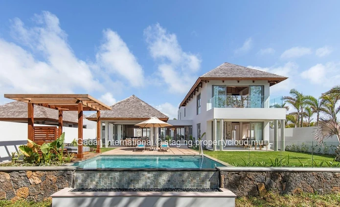 Villa de 4 chambres avec accès exclusif aux services de luxe sur l'île Maurice.