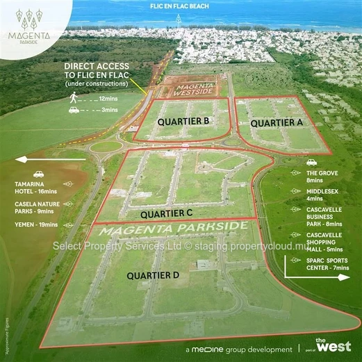 Terrains résidentiels à vendre – Magenta Parkside, Flic-en-Flac