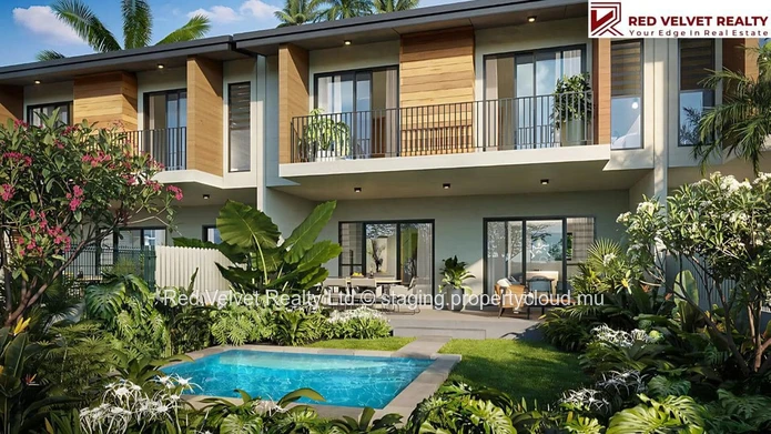 Maison de ville de 3 chambres avec piscine privée – Flic en Flac
