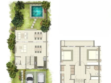 Townhouse, Duplex de 3 Chambres
