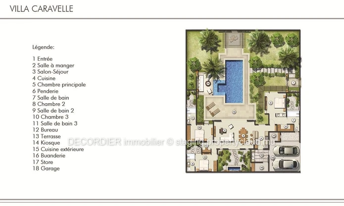 For sale - Grand Baie, prestigious villa with comfortable and bright living spaces.