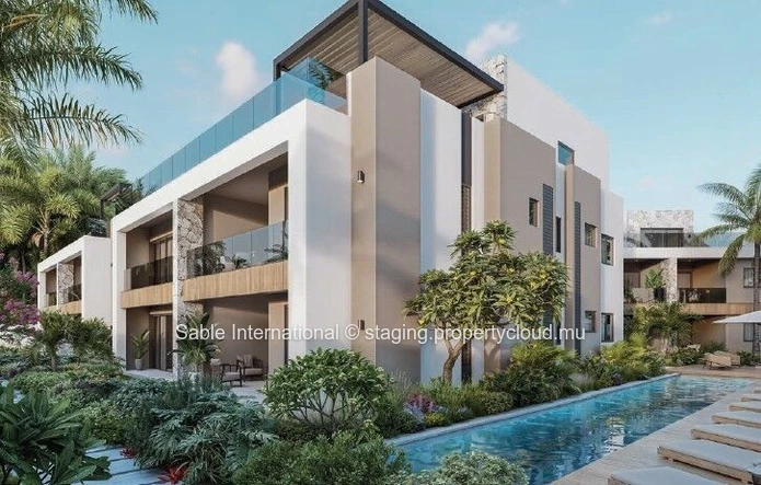 Luxury Penthouse with Private Pool in Tamarin, Rivière Noire - Black River. Close to schools, shops, and golf course. 