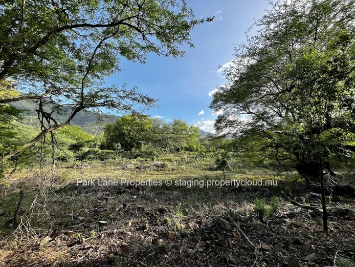 For Sale – 1,480 m² Plot Including 148 m² Green Buffer Adjacent to Domaine de Palmyre, Rivière Noire
