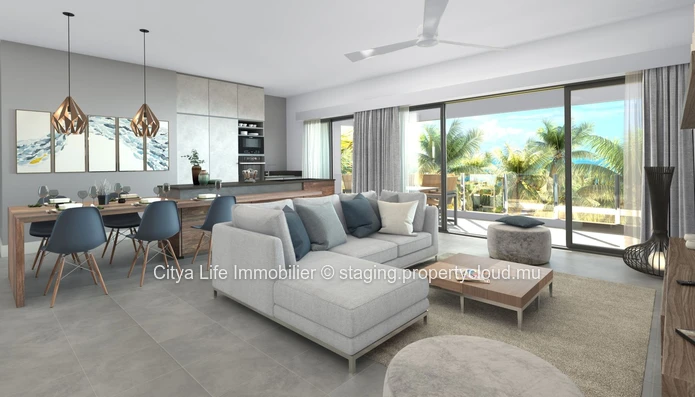 REZ+2 à vendre à Pointe aux Canonniers, 174m², 3 chambres, piscine commune, proche écoles, bus, hôpital, commerces. M...