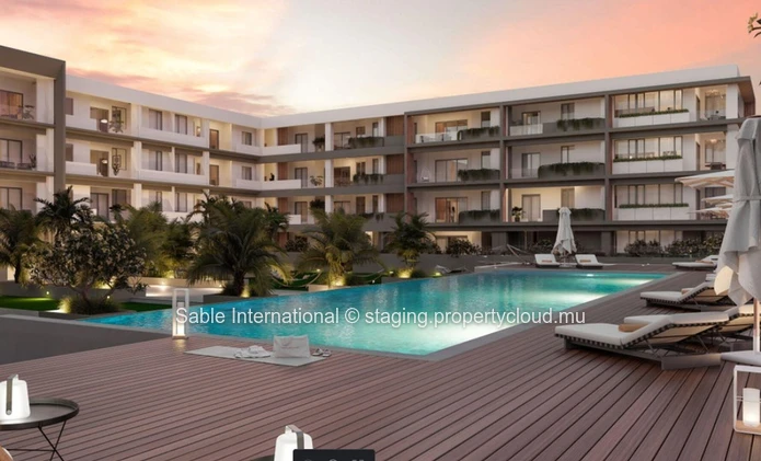Appartements magnifiques avec vue sur la mer à Grand Baie, piscine commune