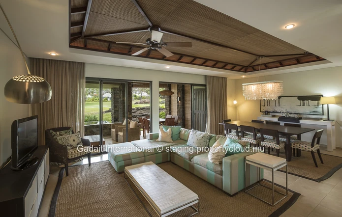 Location de prestige : Appartement 2+1 chambres avec piscine privée & vue golf | Anahita Golf & Spa Resort Beau Champ