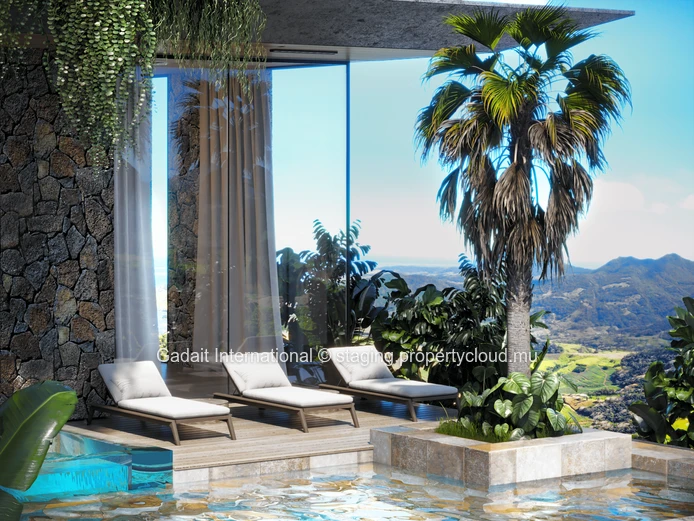 Luxueuse villa avec vue mer, golf, spa et services personnalisés à Bel Ombre, île Maurice