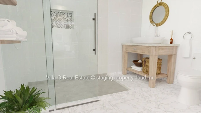 In a small residential area, charming single-storey house with pool and garden view, enclosed by a stone wall, in the...
