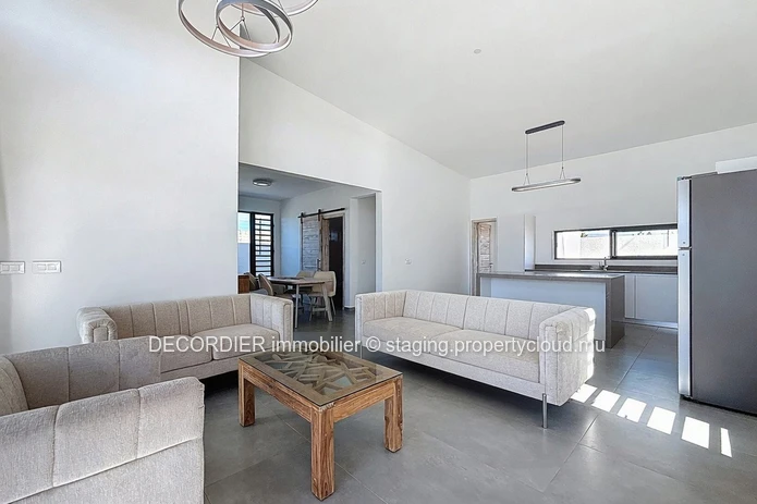 Modern house in a secure residence