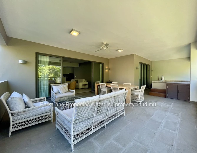 Beach access is just a short stroll from this lovely property.