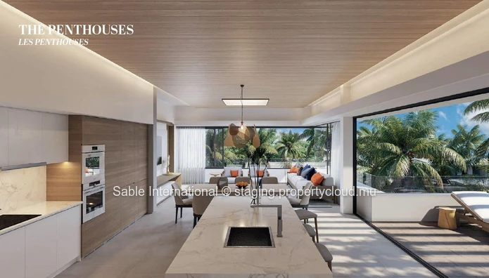 Luxury Penthouse in Trou aux Biches with Communal Pool & Sea Access 