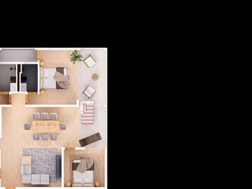 Appartement de 3 Chambres