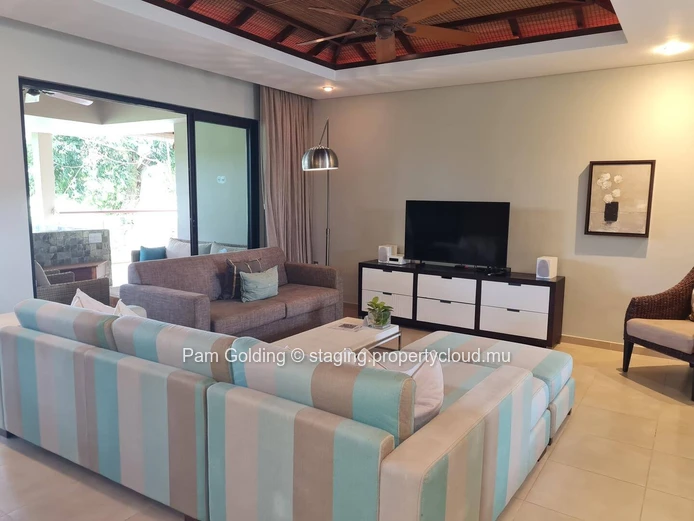 À vendre : Appartement 3 chambres avec vue sur le trou n°9 – Anahita Golf Estate, Beau Champ
