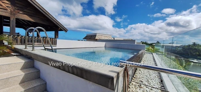 IRS Villa for sale in Rivière Noire, 5 bedrooms, private pool, sea and mountain views, close to amenities, boat moori...