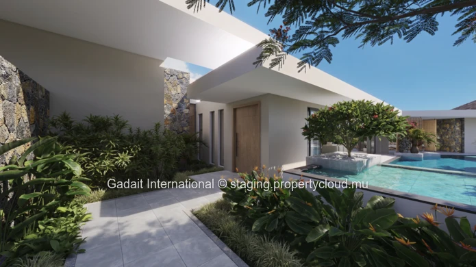 For sale exceptional contemporary villa in the Bel Ombre estate, in the south of Mauritius